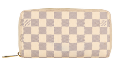 Louis Vuitton Zippy Wallet, Canvas, Damier Azur, CA2125, 2*